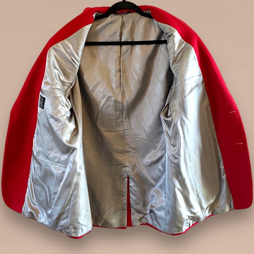 Jos A Bank 100% Camel Hair Executive Collection Sport Coat Blazer - Red SZ 44R - Picture 7 of 10